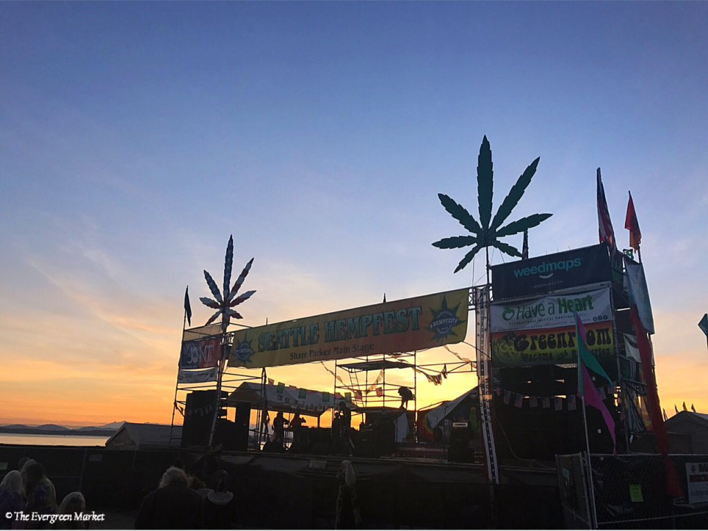 PNW Sunset at Seattle Hempfest Festival